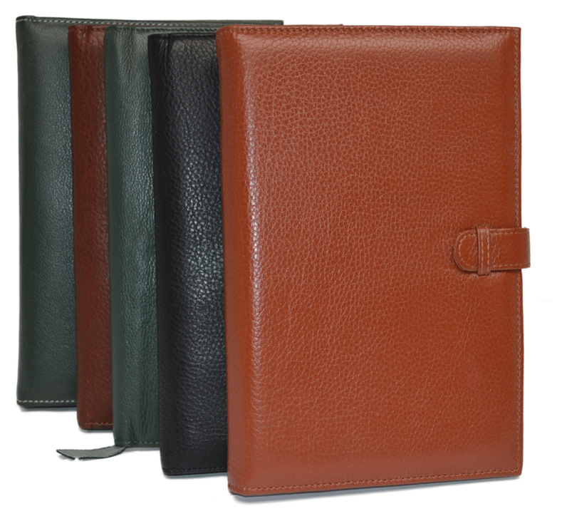 Leather Pad Holders, Leather Portfolio, Debossed Leather Pad Covers